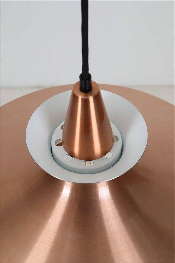 Mid-century pendant lamp / copper / aluminium / Danish modern design / 1960s / 1970s