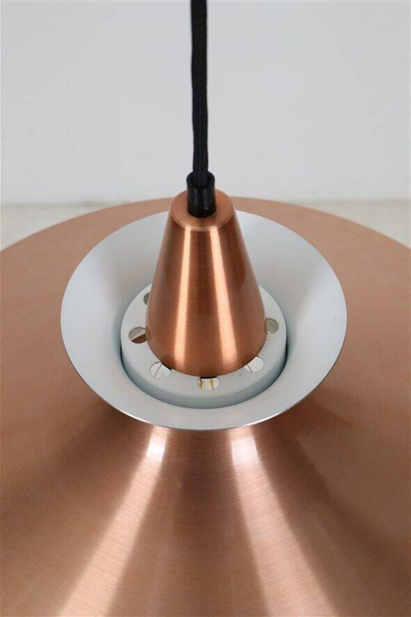 Mid-century pendant lamp / copper / aluminium / Danish modern design / 1960s / 1970s