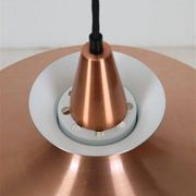 Mid-century pendant lamp / copper / aluminium / Danish modern design / 1960s / 1970s