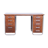 Bureau en chêne Bauhaus par Vichr a spol Tchéquie années 1930