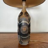 Ceramic lamp base by J.-C. Courjault 1960 Keraluc Quimper