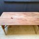 Folding table in wood brewery-guinguette, 6/8 cutlery