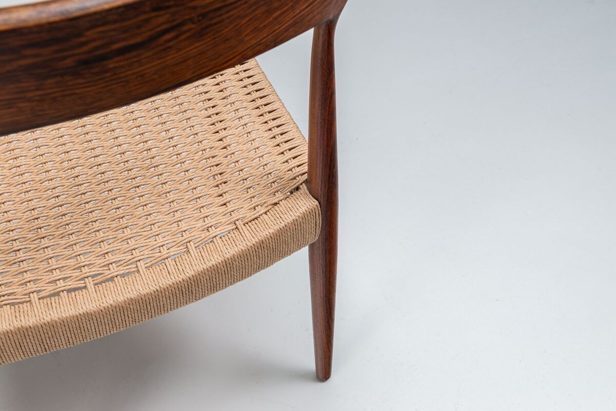 Bernhard Pedersen large set of dining chairs Christian Linnebergs Denmark 1960