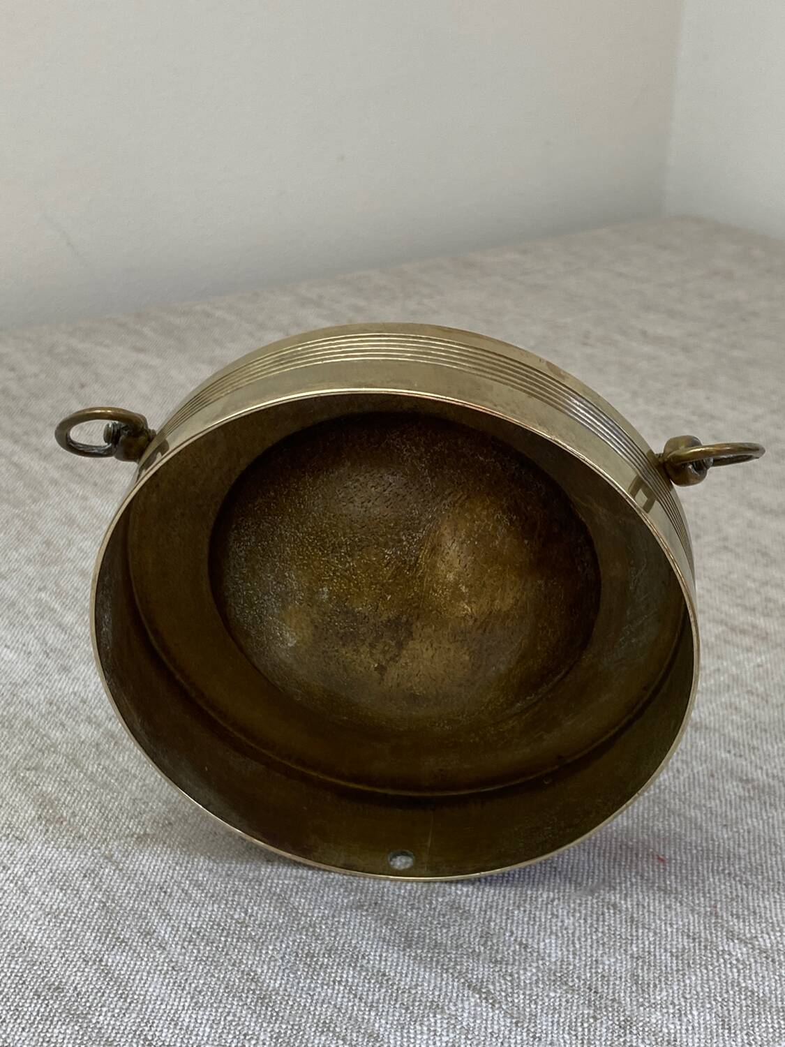 Cendrier hublot en laiton