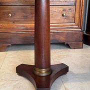 Empire style gueridon in mahogany, beautiful anthracite marble (traces of wear).