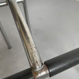 Italian Postmodern Black Tokyo Stool by Rodney Kinsman for Bieffeplast, 1985