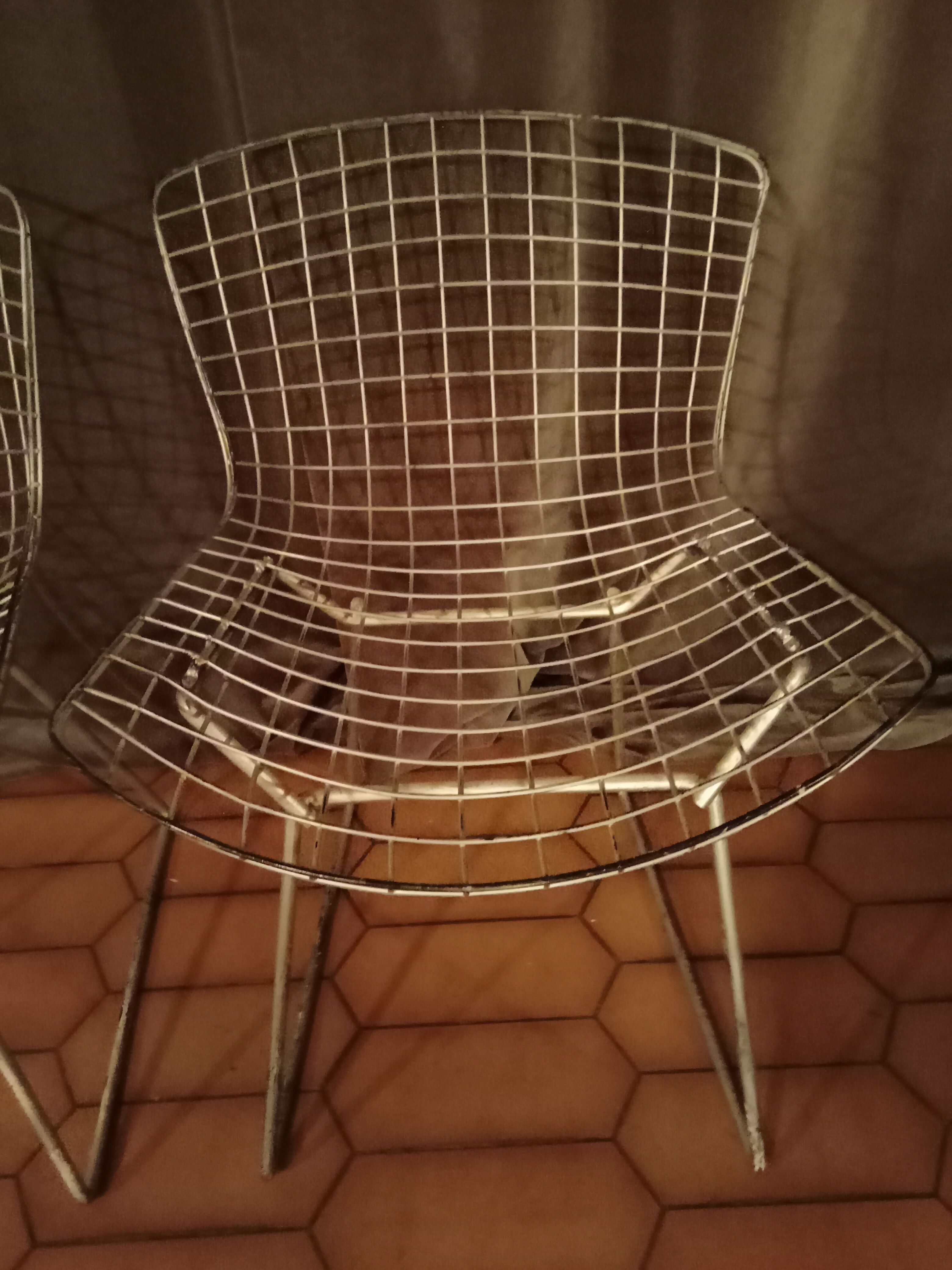 Pair of Harry Bertoia chairs, first edition 1950 Knoll