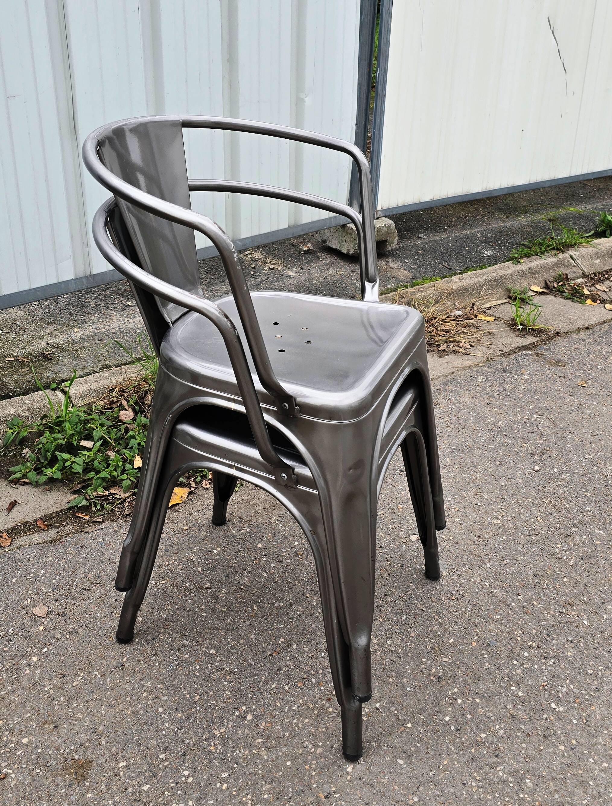 Paire de fauteuils de jardin Tolix