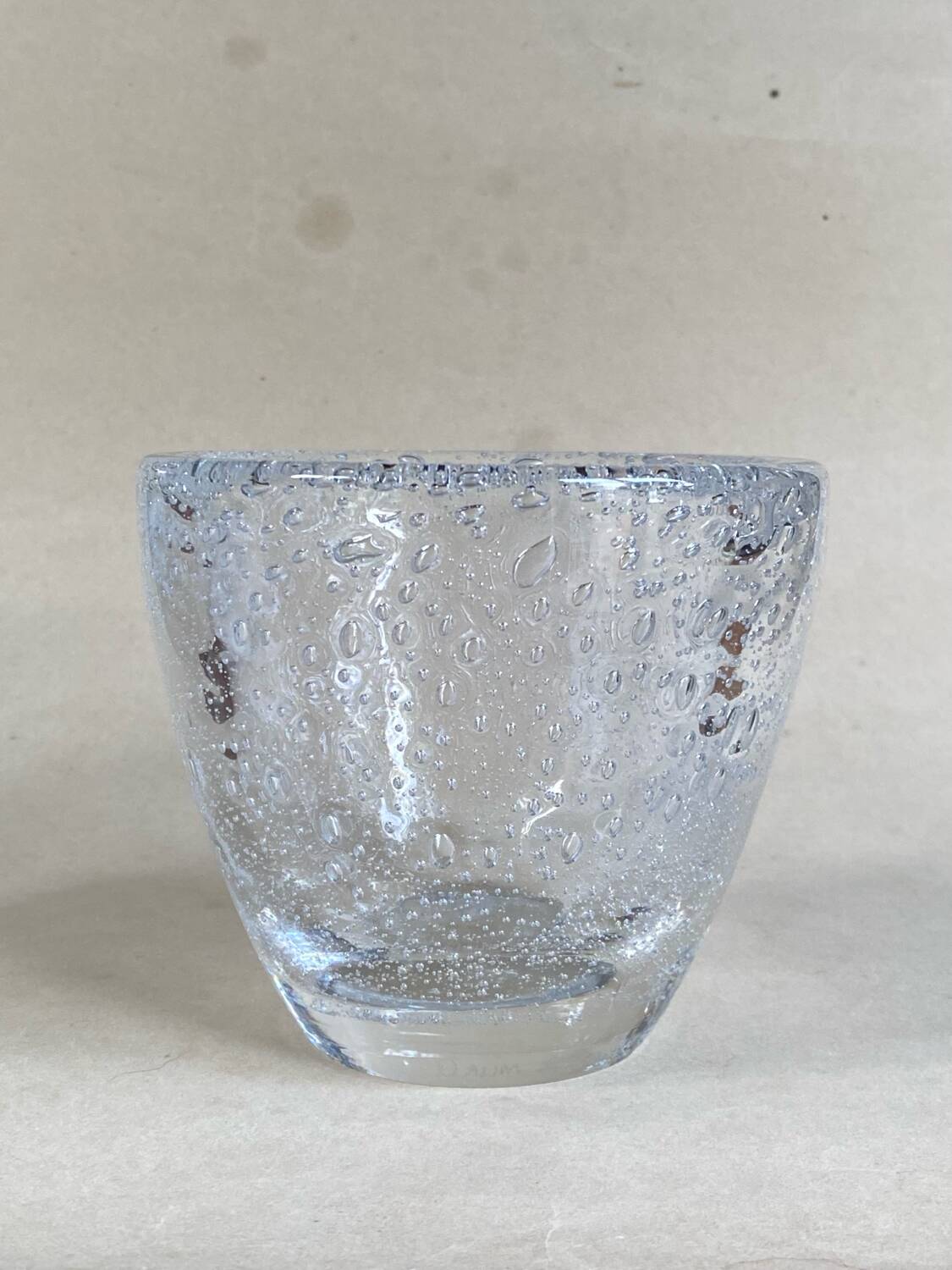 Daum Nancy France, bubble vase, circa 1930