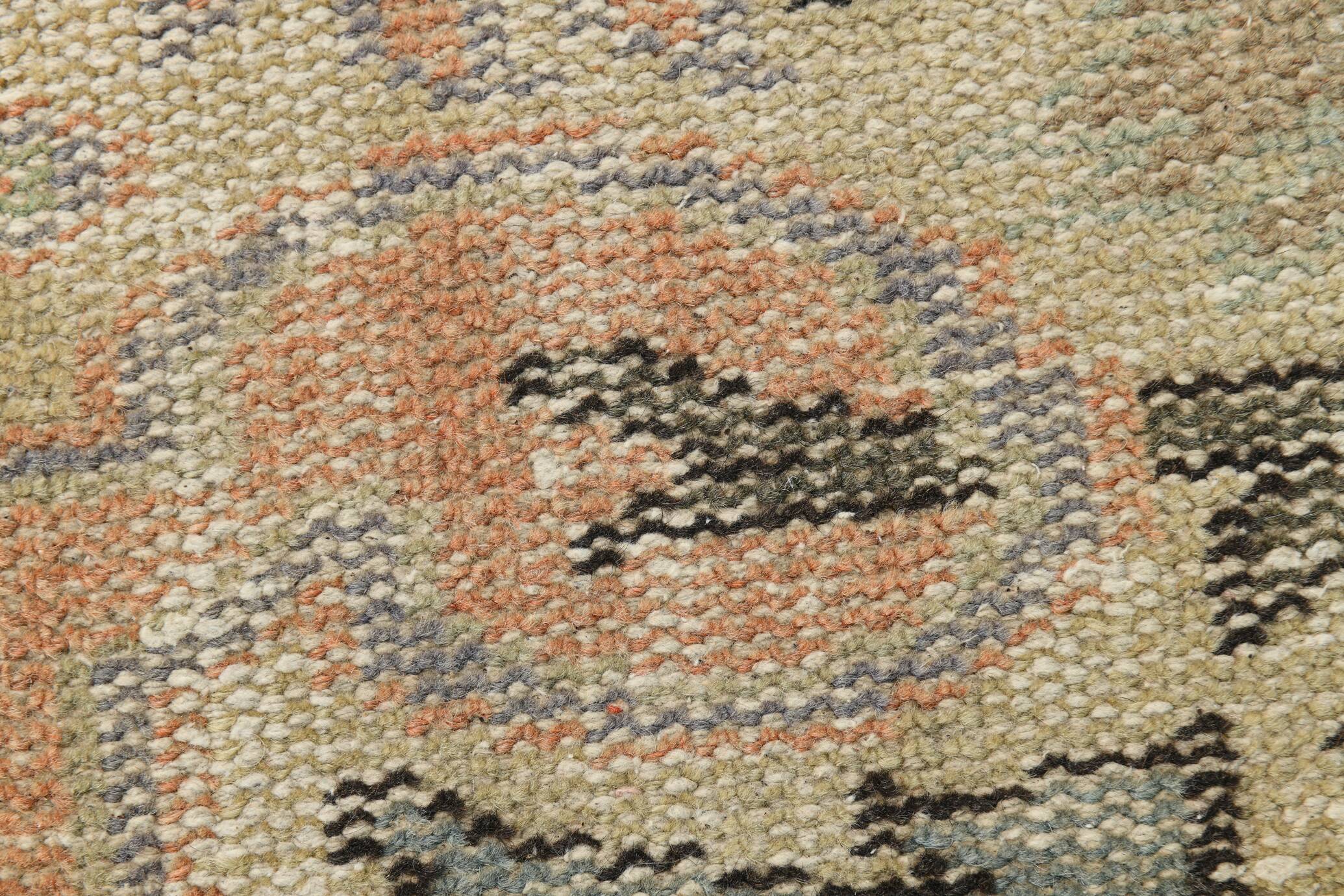 6x9 Peach & Cream Oriental Style Pattern Vintage Rug, 188x288Cm