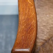 Antique Rush Seat Dining Chairs, England, 1910s, Set of 6