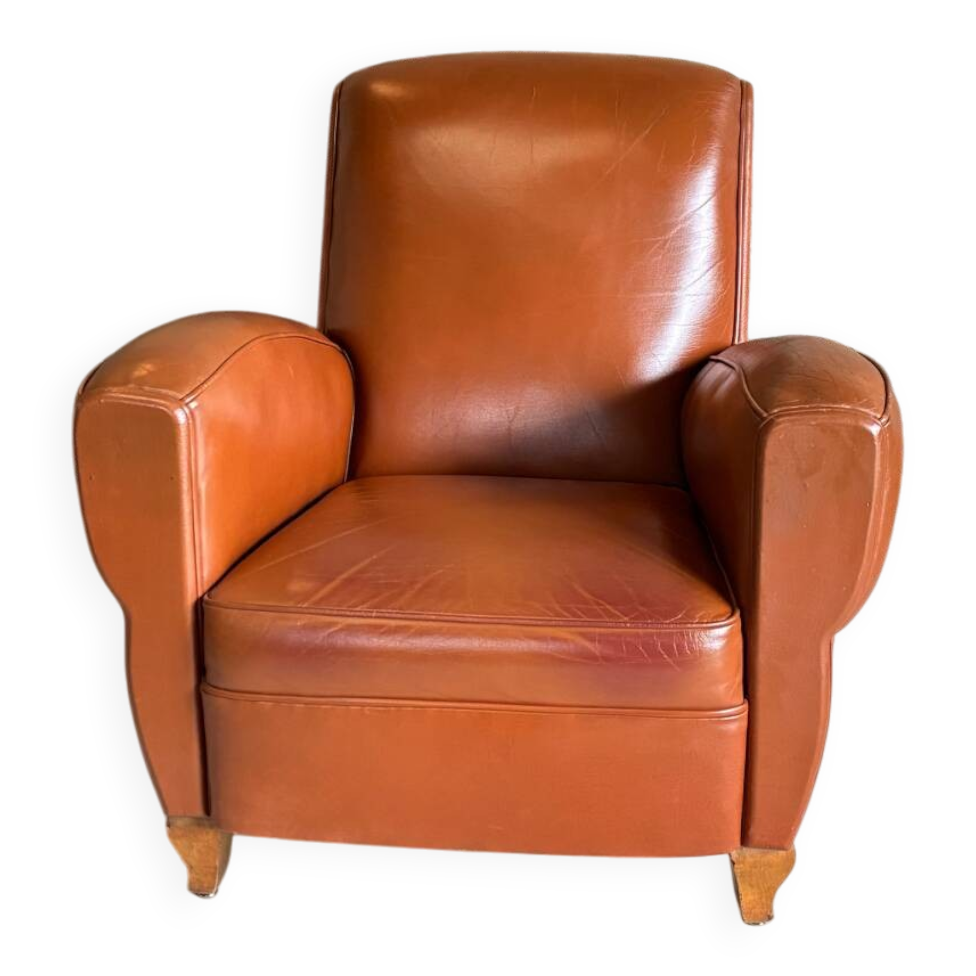 Brown club chair