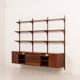 Poul Cadovius 3 bay rosewood wall unit for Cado, 1960s