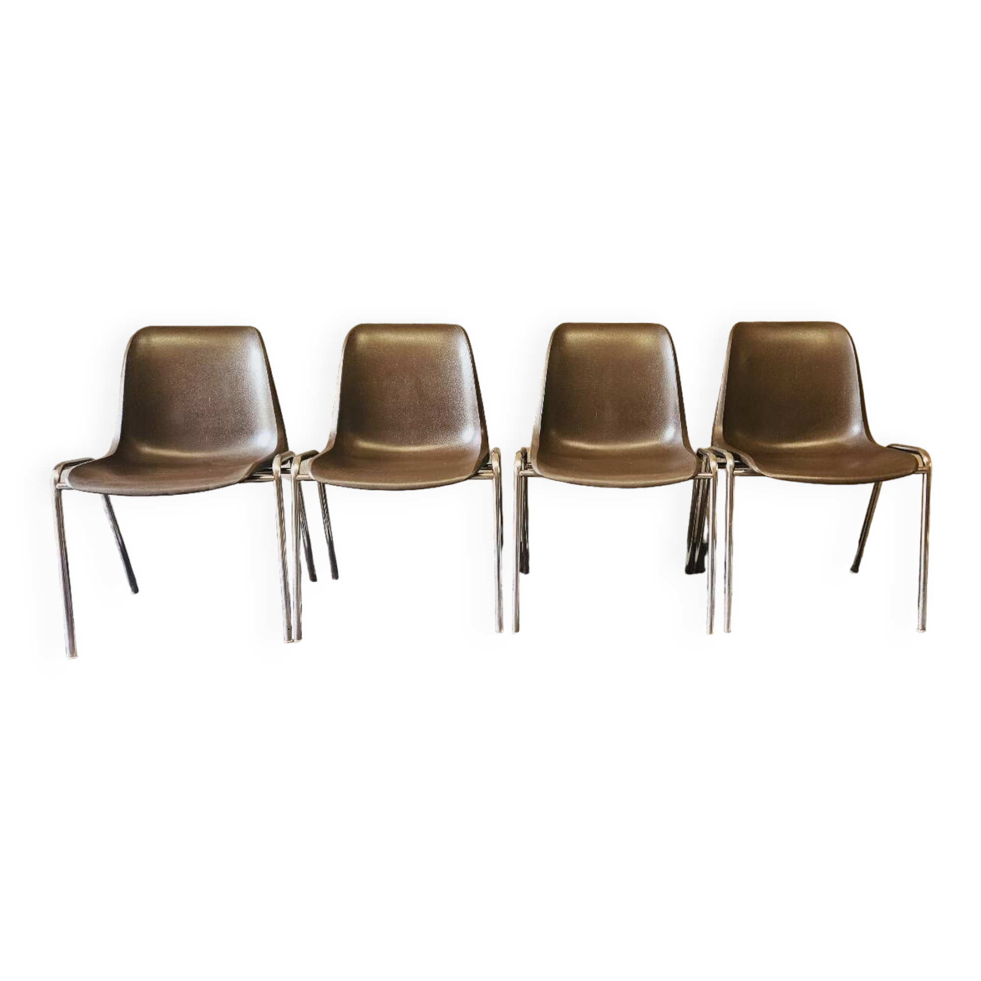 Lot de 4 chaises Helmut Starke année 1970