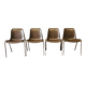 Lot de 4 chaises Helmut Starke année 1970