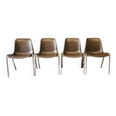 Set of 4 Helmut Starke chairs from the 1970s