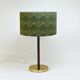 Pair of table lamps or accent lamps in brass and leather by J.T. Kalmar, Mid-Century, Austria, 1960s.
