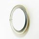Rare round illuminated mid-century Hillebrand metal mirror from 1966