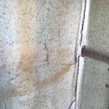 Antique vertical cabin trunk – 109 cm – parchment interior