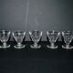 Set of 5 talleyrand liqueur glasses in baccarat crystal 6cm flat ribs harcourt