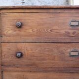 Chest of drawers in solid wood 19th