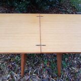 Vintage table with compass feet
