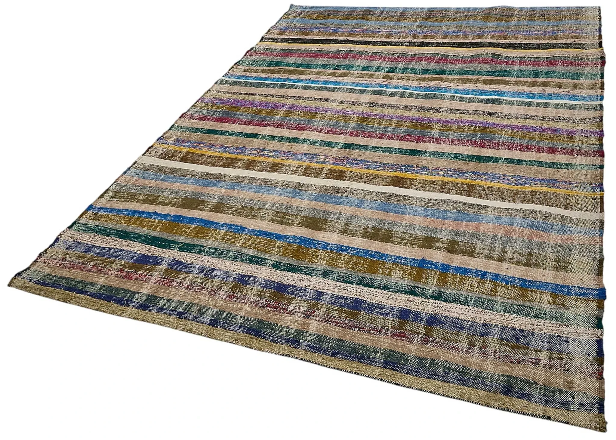 Turkish Handwoven Flatweave Chaput Kilim 183 cm x 284 cm