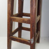 Stool raw wood