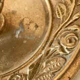 Art nouveau golden bronze candlestick