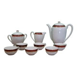 Digoin Sarreguemines earthenware coffee service