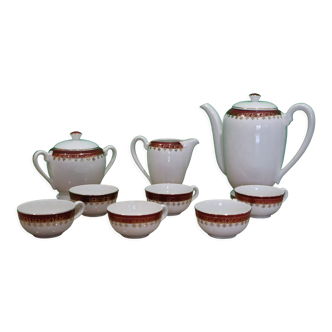 Digoin Sarreguemines earthenware coffee service