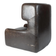 Fauteuil en cuir par Zbyněk Hřivnáč