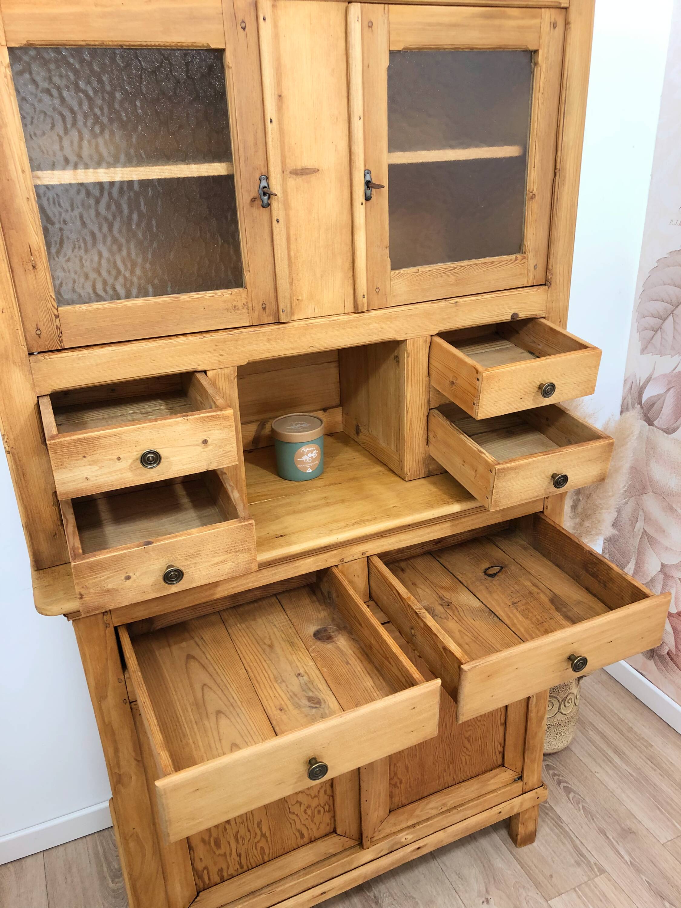 Solid pine country dresser from the 1950s