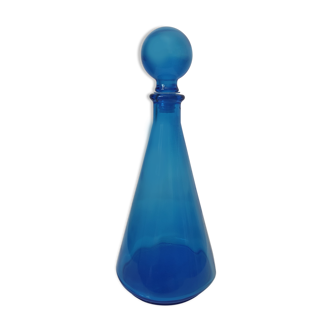 Carafe verre bleu