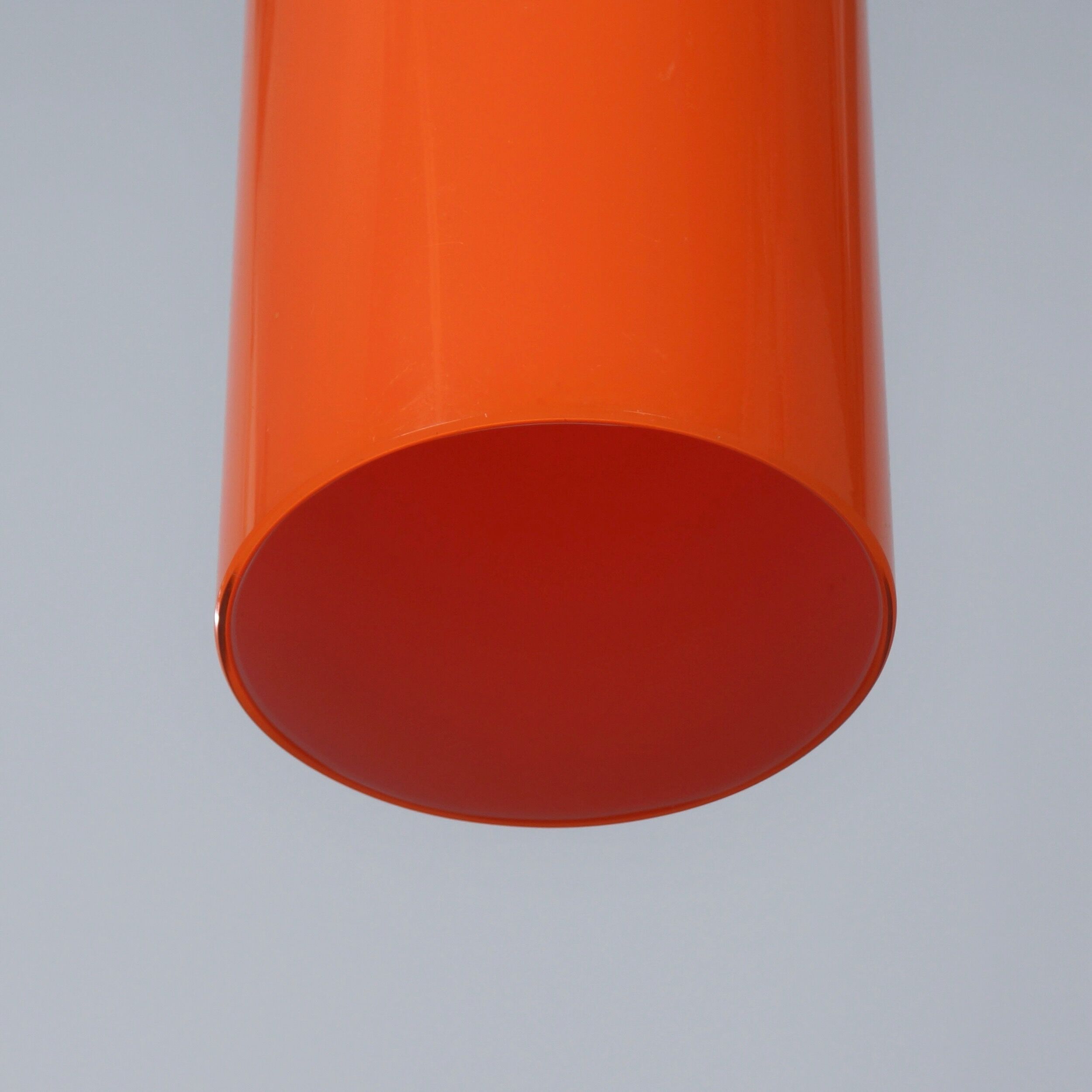 Suspension Murano Venini 486b par Paolo Venini pour Venini & C., 1962, orange