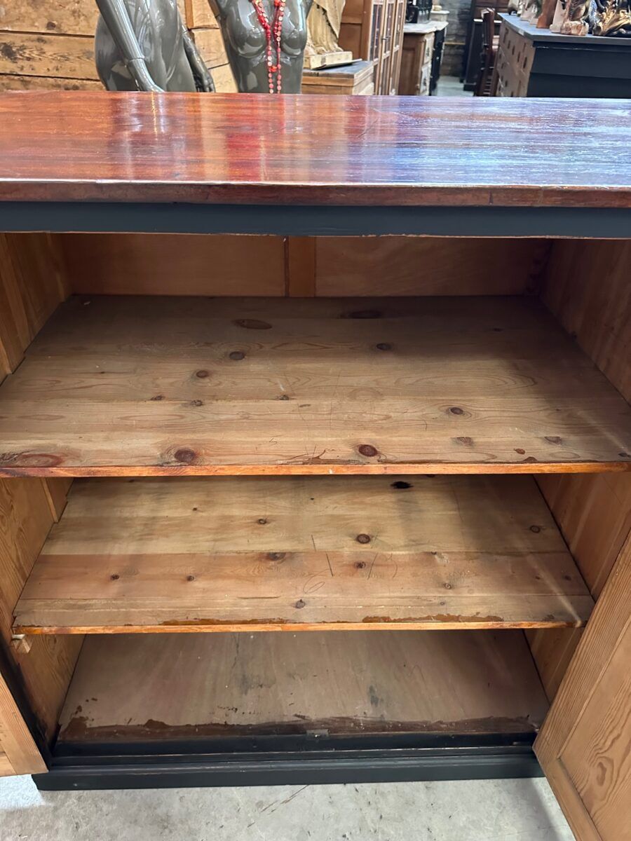 Large patinated workshop furniture