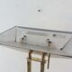 Deknudt brass floor lamp from the 70s