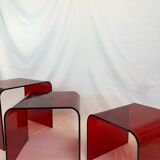 Plexiglass coffee tables set