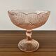 Pink glass fruit bowl