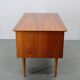 Danish mid-century modern teak writing desk with oak legs, 1960s