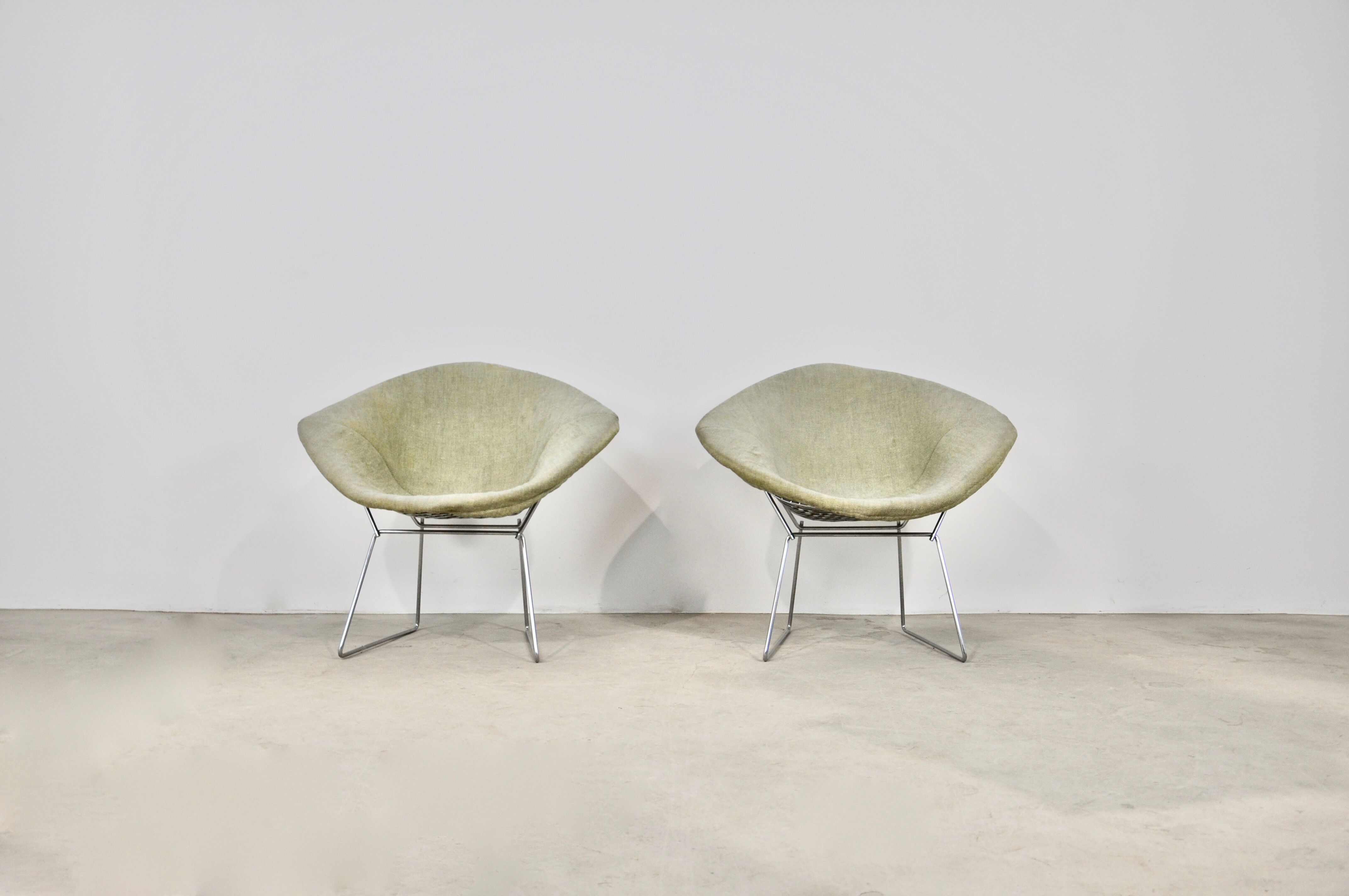 Diamond Chairs by Harry Bertoia for Knoll (1970s)