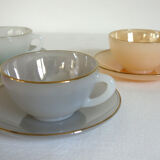 Set of 6 coffee cups model Harlequin, vintage Arcopal
