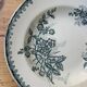 Set of 5 antique deep plates "Terre de Fer"