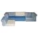 ROCHE BOBOIS Modular Sofa Kenzo Mah Jong 11 pieces Hans Hopfer