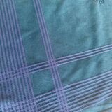 Damask tablecloth and napkins, monogrammed YJ dyed - Cotton - 150x170cm