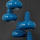 Large cascading glass chandelier design by Peill Putzler, Germany, 1970s.