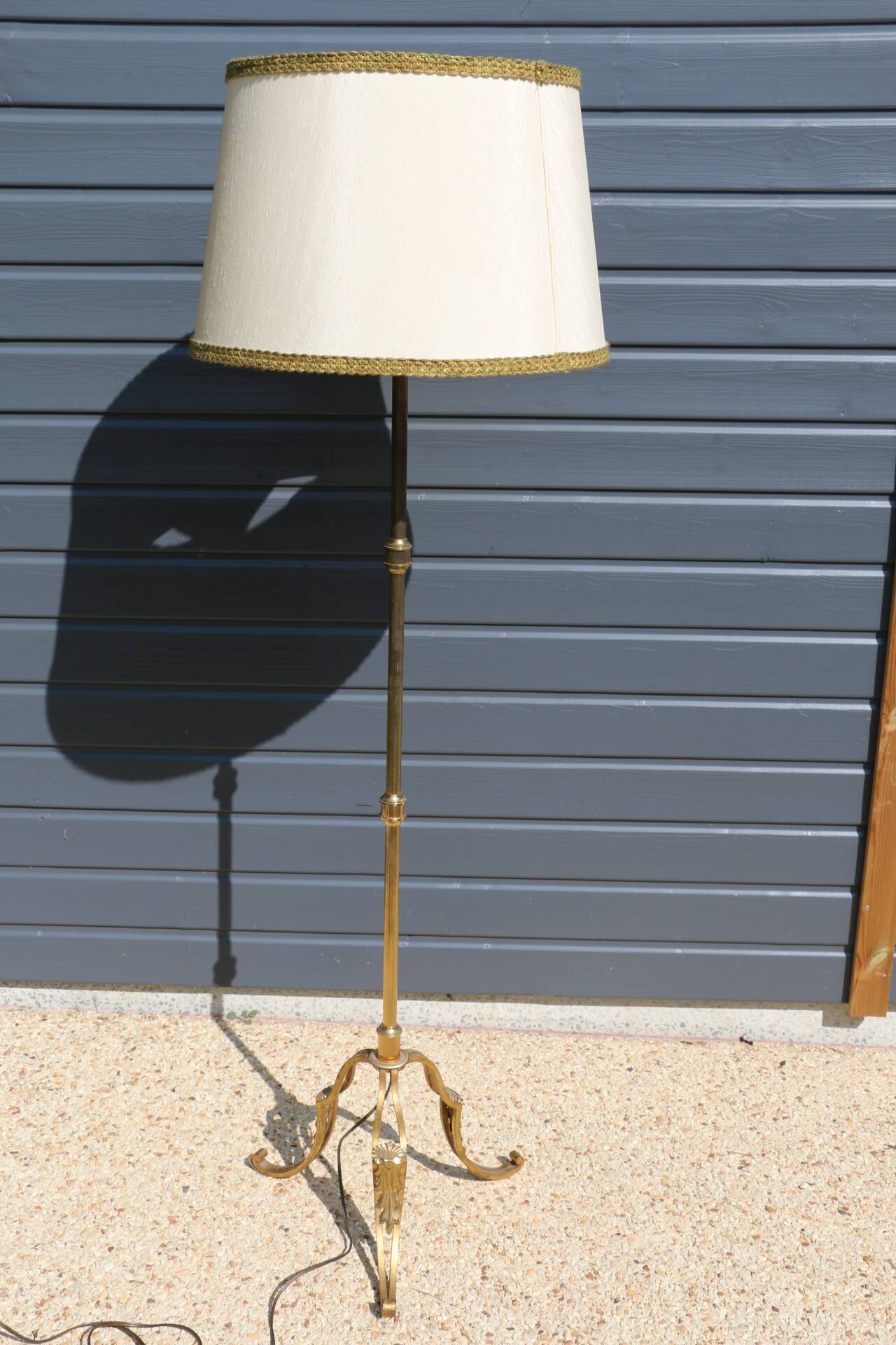 Brass floor lamp