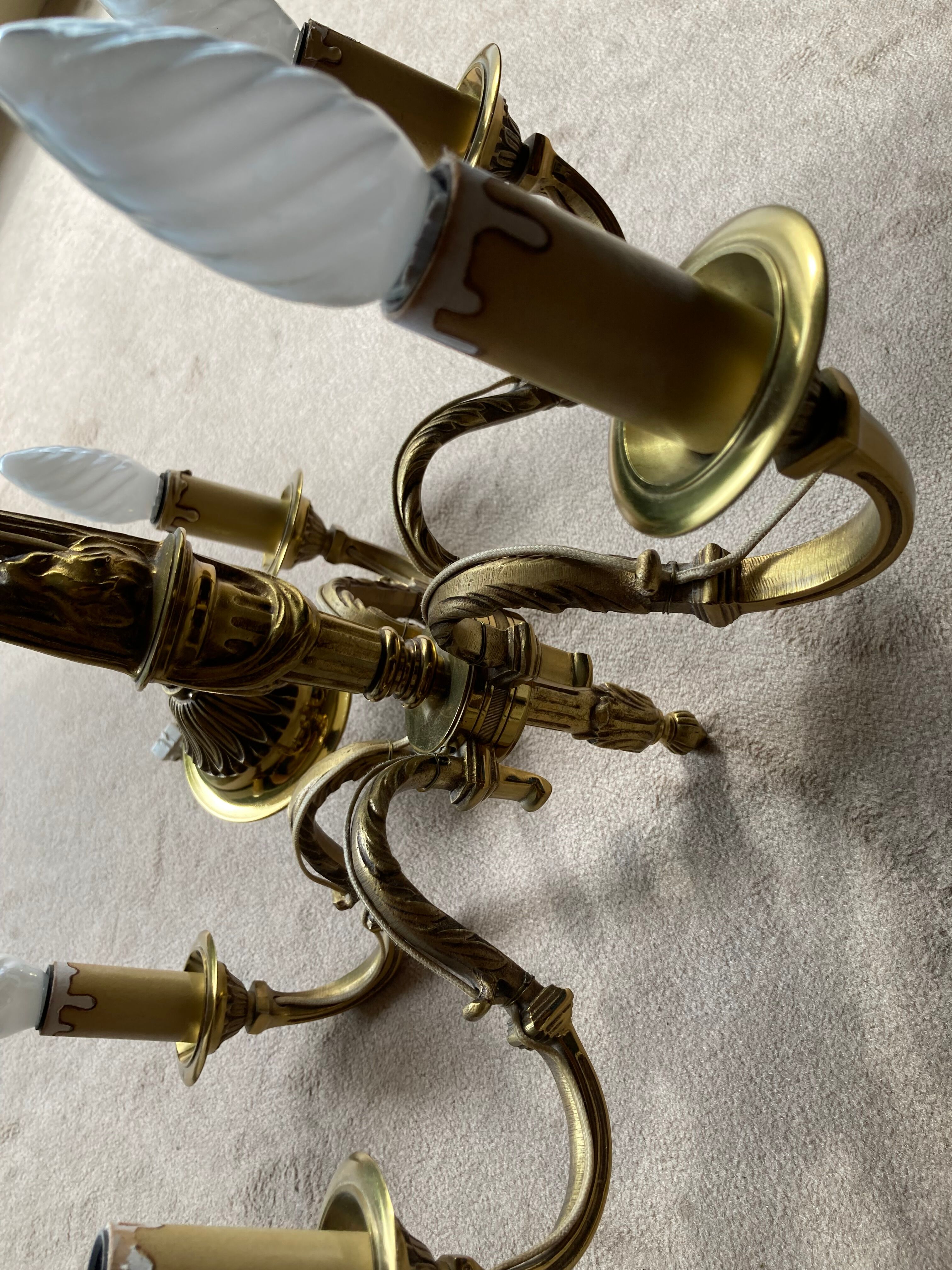 Lustre style Louis XV en bronze