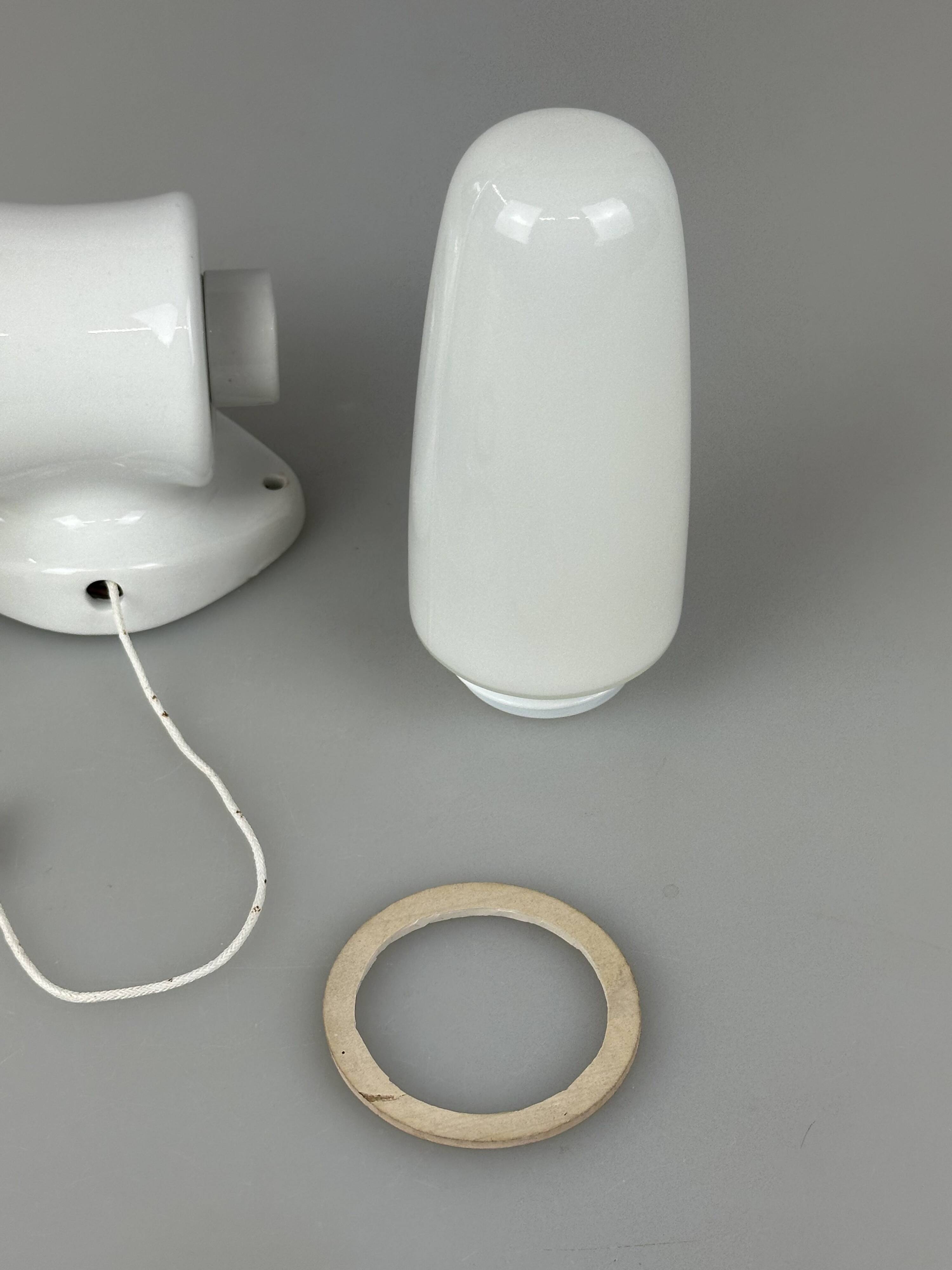 1950s and 1960s Ceramic Wall Lamp and Ceiling Light by Wilhelm Wagenfeld