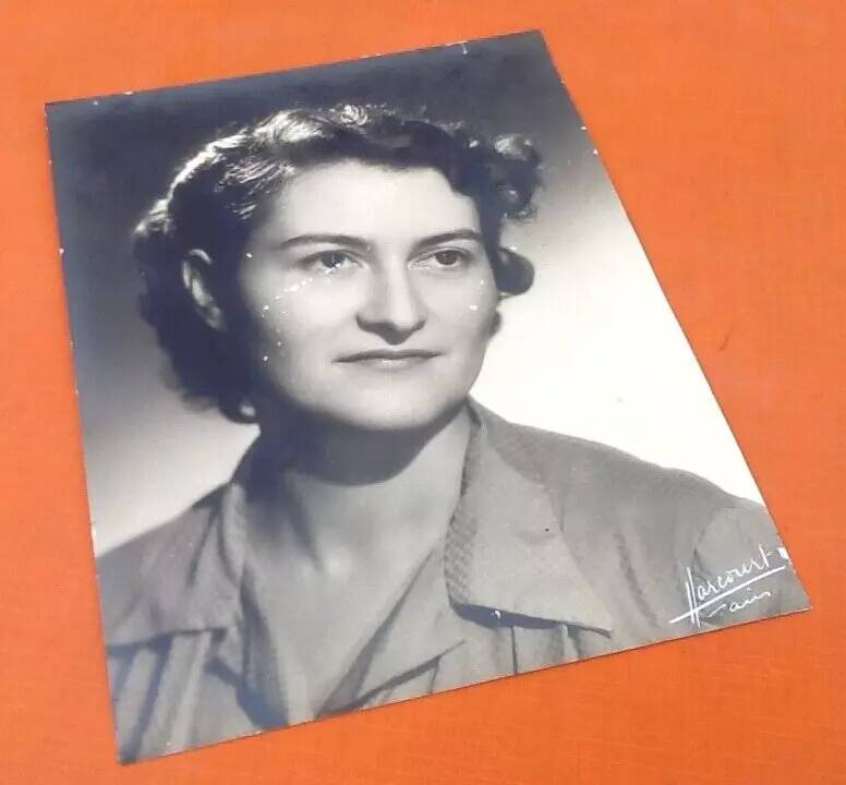 1950s Portrait silver print Harcourt Paris